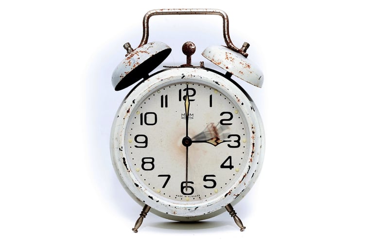 Clock showing time manipulation